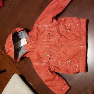Gymboree boys size 6-12 mos, lined wind breaker, light weight, hooded jacket.